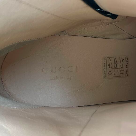 Gucci Magnum Calf Leather Horsebit Lug Sole Boots Black Size 40 - Picture 15 of 16